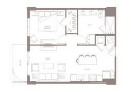 1 BED 1 BATH Unit 403