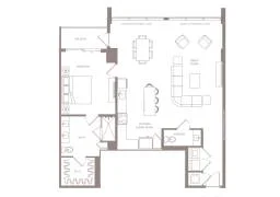 1 BED 15 BATHS Unit 601