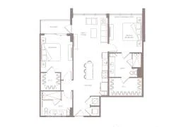 2 BEDS 2 BATHS Unit 410