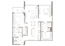 2 BEDS 2 BATHS Unit 709