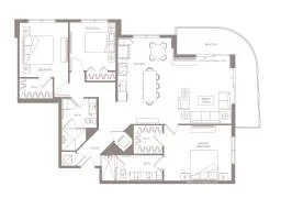 3 BEDS 2 BATHS Unit 412