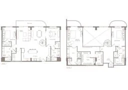 PH 3 BEDS 4 BATHS DEN LOFT Unit PH7