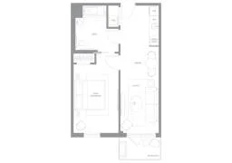 1 Bed 1 Bath 600 Sqft Unit 406