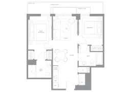 2 Bed 2 Bath 800 Sqft Unit 409