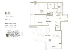 2 Bedroom Model B-8 Unit 5711